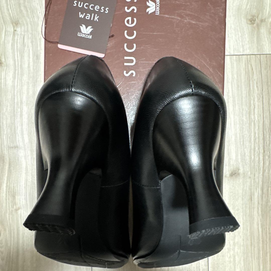 ♡新品♡ワコールsuccess walk♡ブラックパンプス24cm♡WFN070
