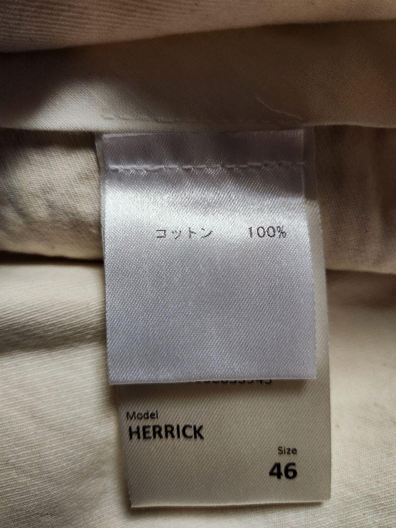 【美品】GTA　HERRICK　ストライプ柄　シアサッカー　白×赤　46　春夏