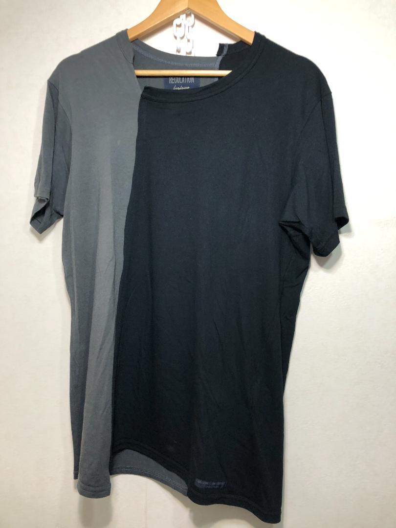 516071 REGULATION yohji yamamoto ツートン 半袖