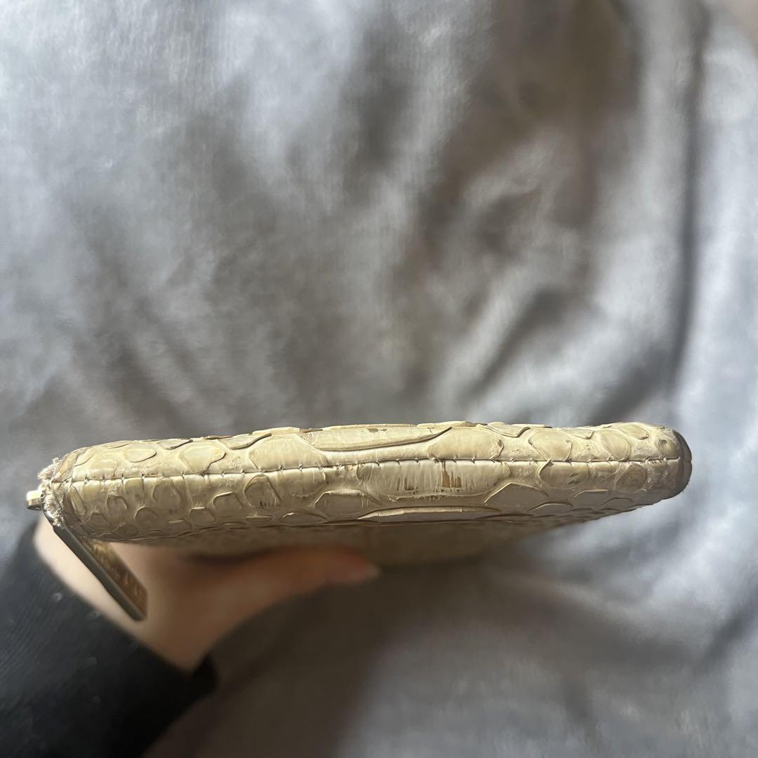 かなり美品　ATAO アタオ リモ　 パイソン　 箔　ゴールド金具