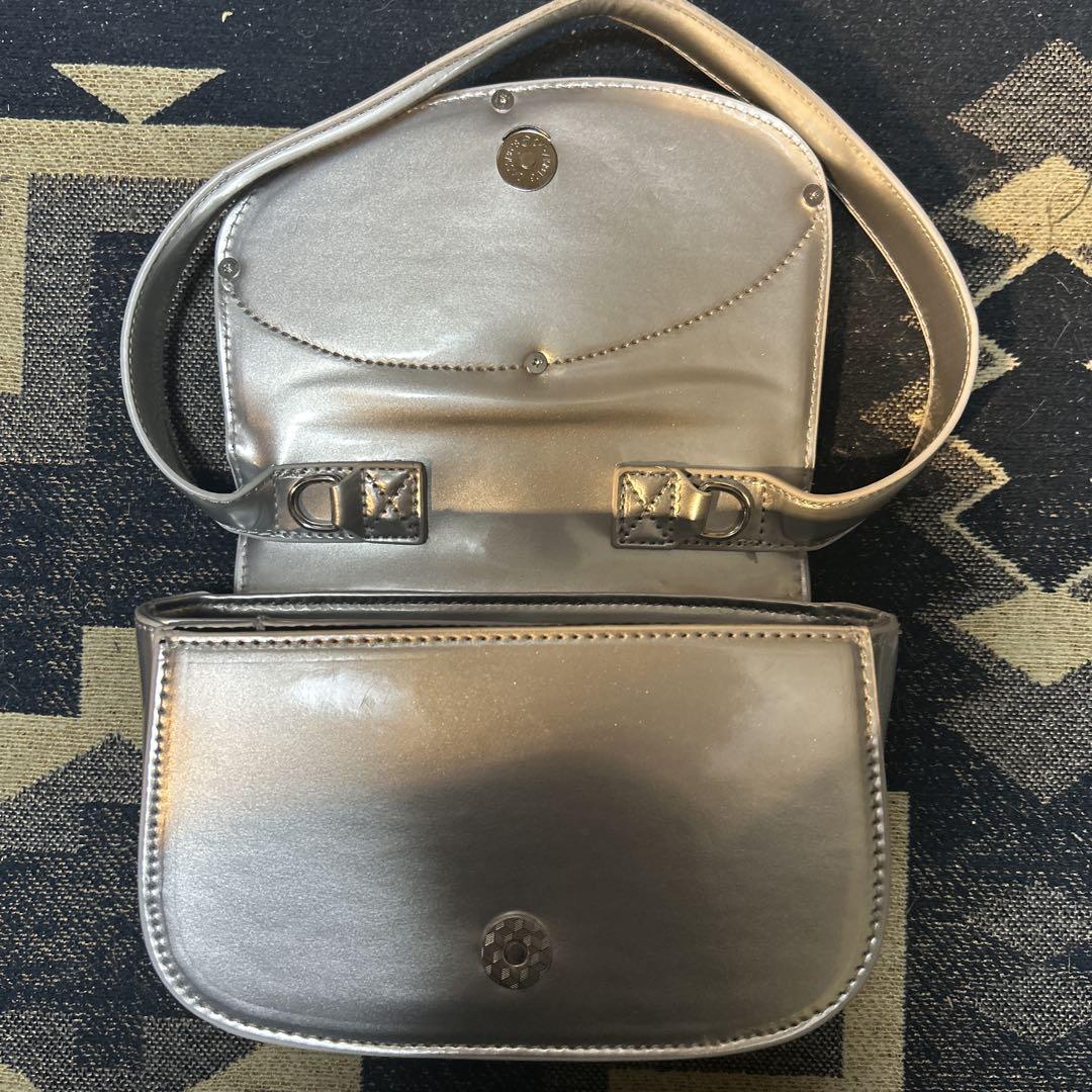 DIESEL ディーゼル 1dr ショルダー バッグ　シルバー 1DR 1DR-Iconic shoulder bag in glitter fabric｜シルバー