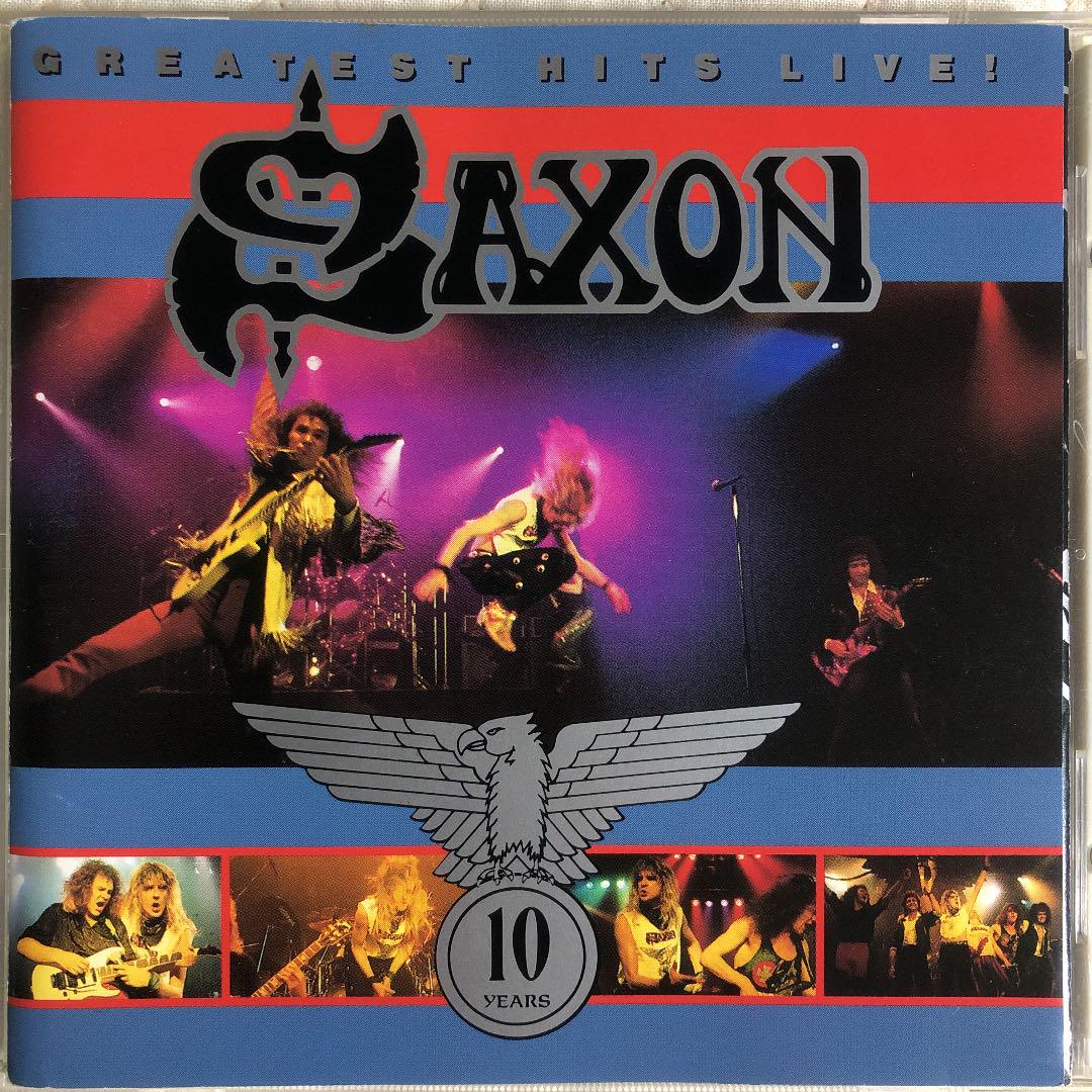 帯付き！SAXON/ GREATEST HITS LIVE！