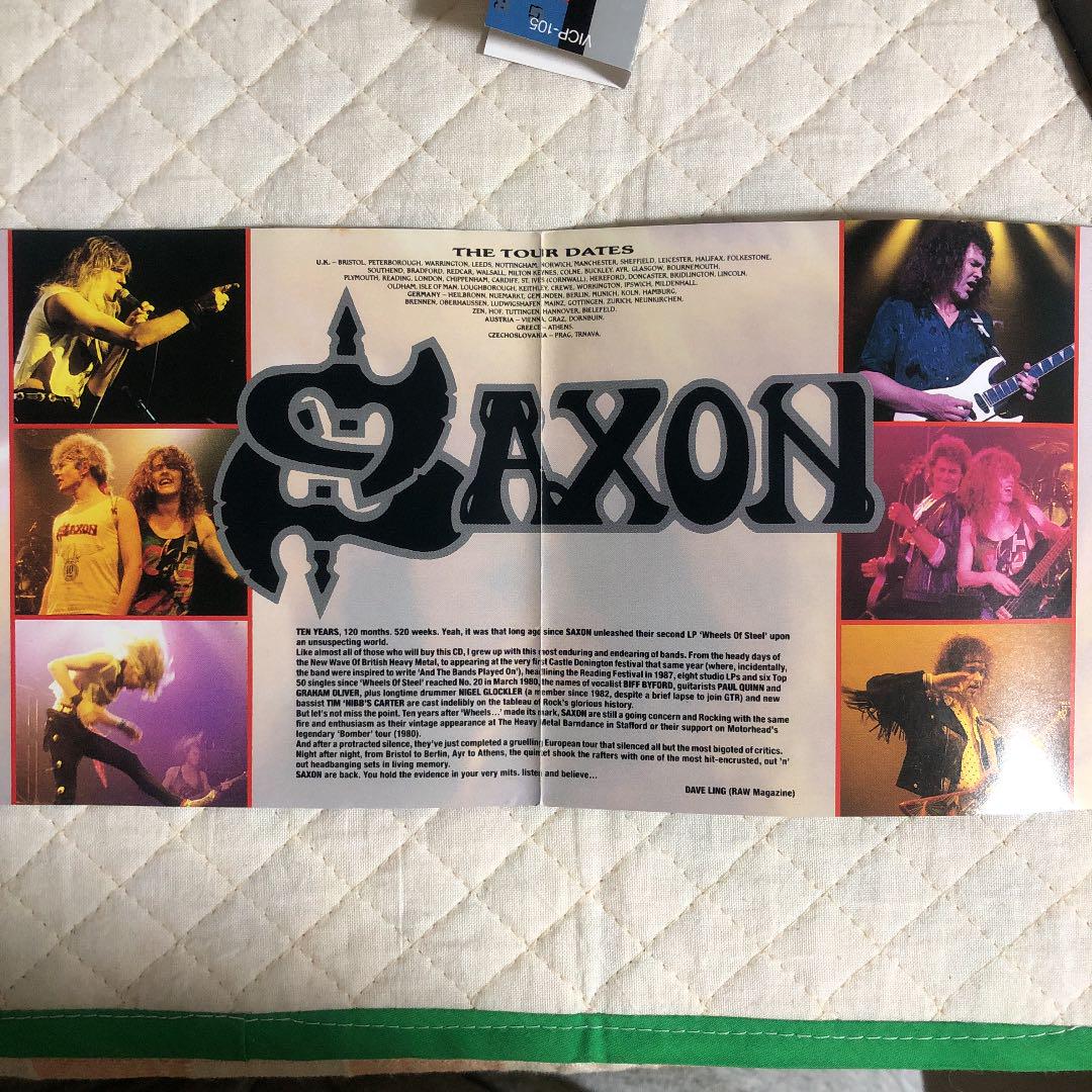 帯付き！SAXON/ GREATEST HITS LIVE！
