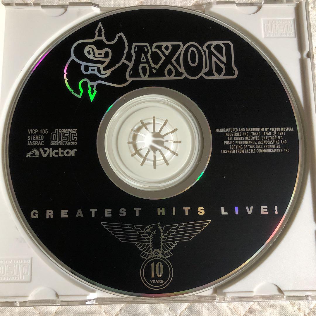 帯付き！SAXON/ GREATEST HITS LIVE！