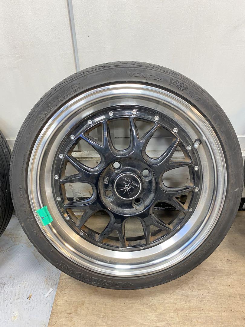 ブラックダイヤモンドホイールタイヤセット165/45R16インチ  5 1/2J
