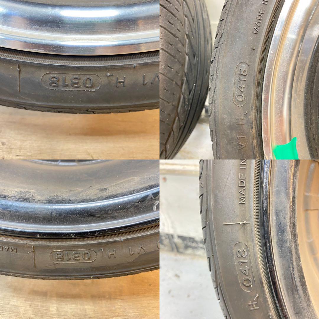 ブラックダイヤモンドホイールタイヤセット165/45R16インチ  5 1/2J