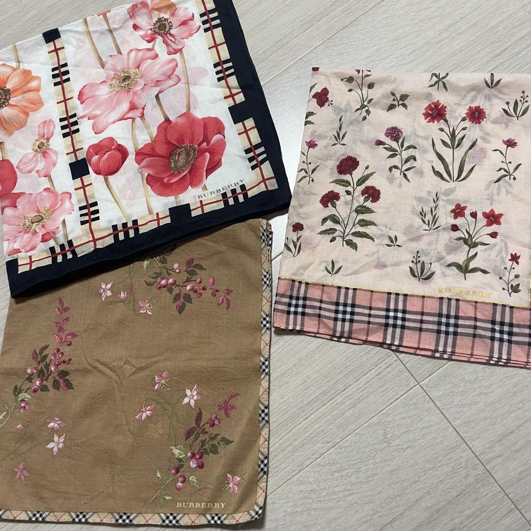 ブランドハンカチ まとめ売り 14枚 FENDI Burberry セリーヌ