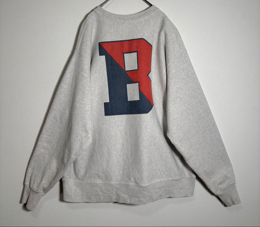 Champion リバースウィーブ　カレッジプリント　裏起毛　スウェット