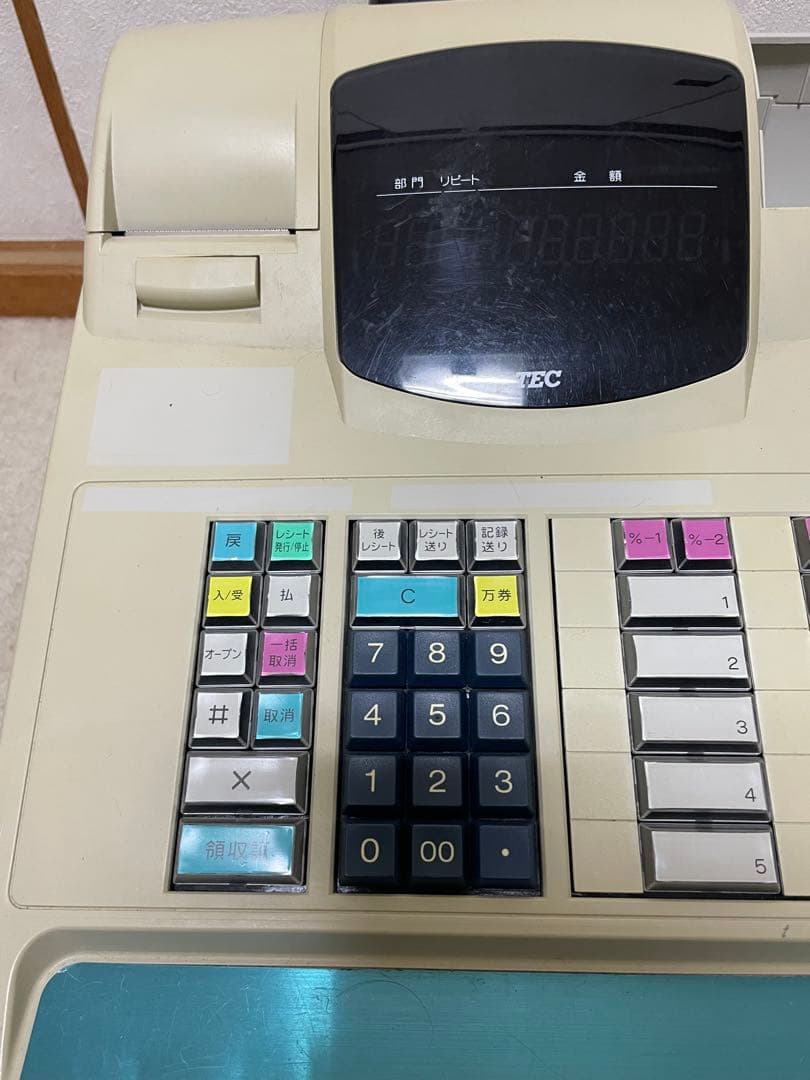 レジスター お会計レジ全体的に状態が悪い