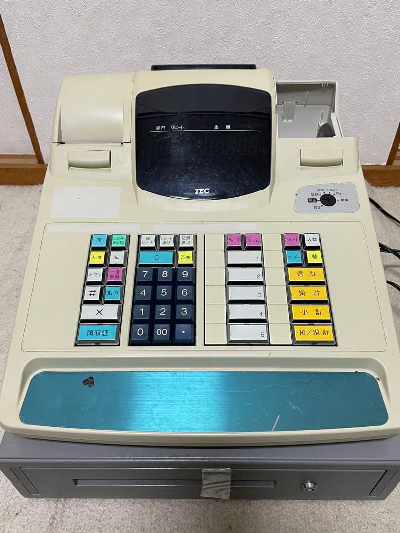 お会計レジ全体的に状態が悪い