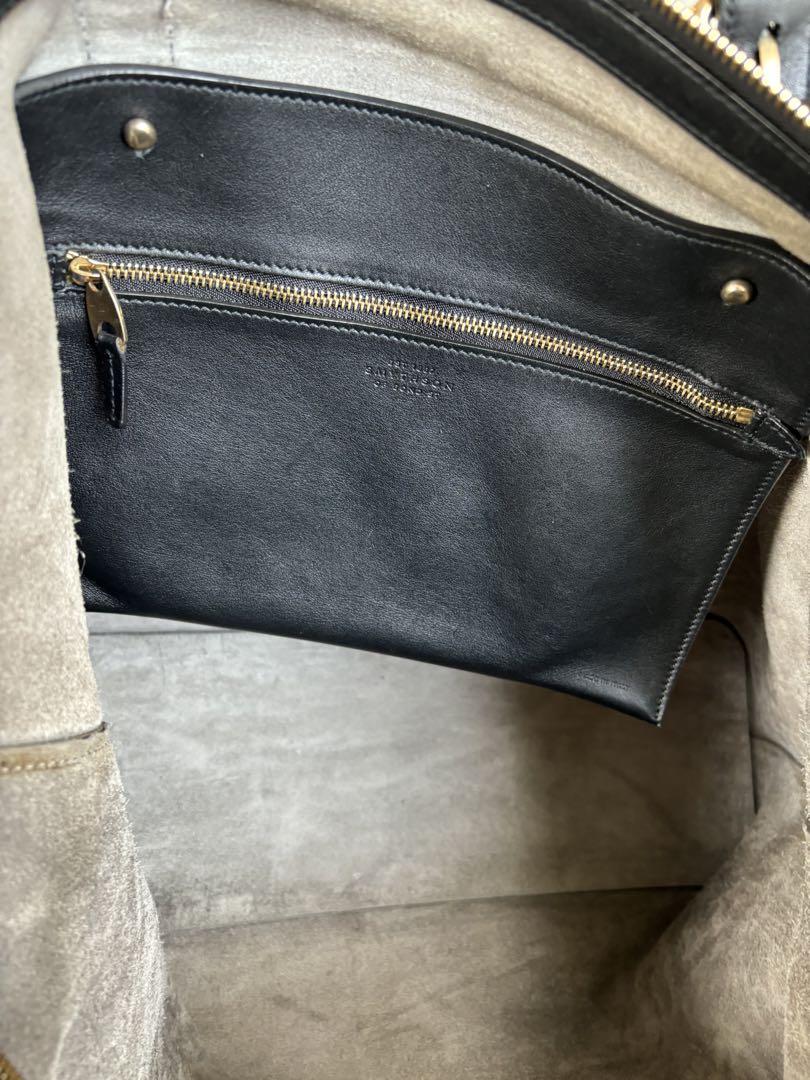 専用 スマイソン Smythson トートバッグ ブラック黒