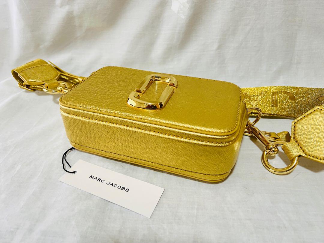 MARC JACOBS マークジェイコブス スナップショット バッグ ゴールド 画像3