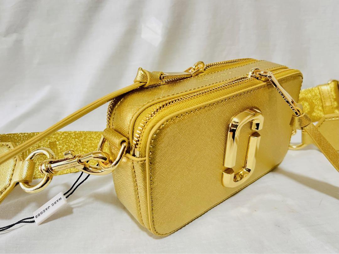 MARC JACOBS マークジェイコブス スナップショット バッグ ゴールド 画像7