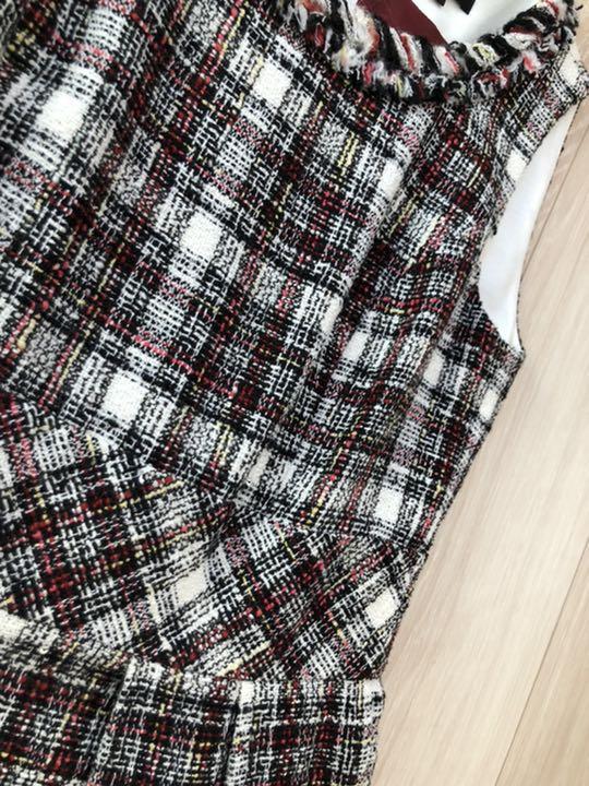 to be chic ワンピース　40 ツイード　トゥービーシック　フォクシー to be chic ワンピース 40 ツイード トゥービーシック