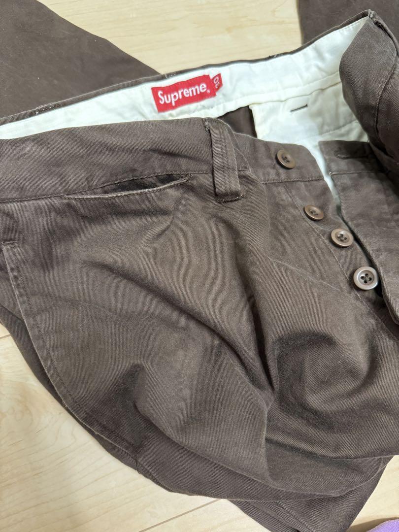Supreme Pin Up Chino Pant 30 Brown Supreme Pin Up Chino Pant 30 Brown
