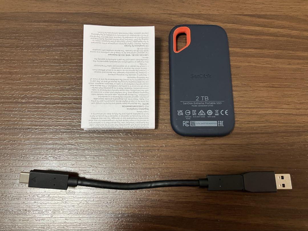 外付けハードディスク・ドライブ SanDisk Extreme Portable SSD 2000GB Amazon.com: SanDisk 2TB Extreme Portable External SSD - Up
