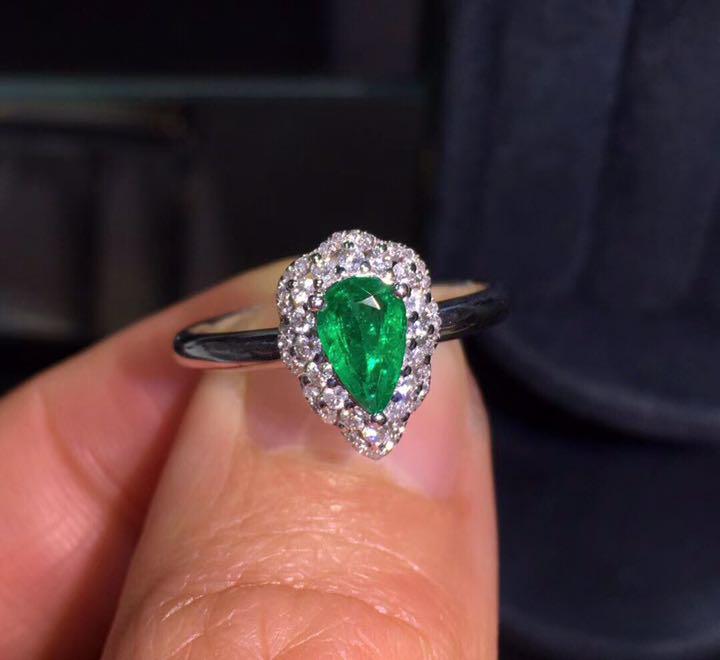⭐︎天然 リング k18 0.73ct 0FoZE-m70716750579 エメラルド ダイヤ NEW ARRIVAL
