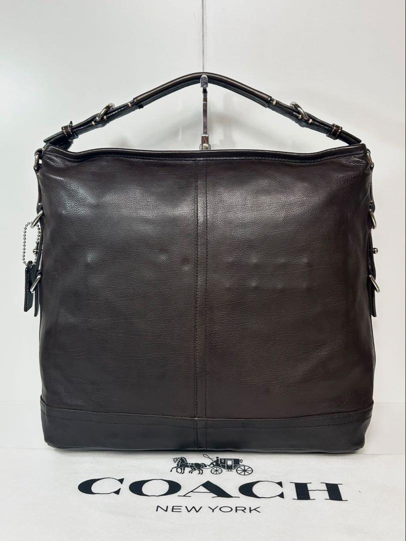 ✅【格安】定価8.3万　コーチ　メンテ済み　COACH ビジネス　バッグ　本革