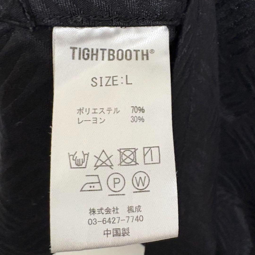 トップス TIGHTBOOTH CHECKER PLATE HALF ZIP SHIRT