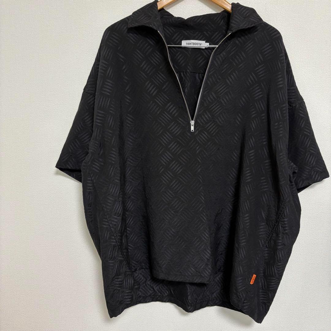 トップス TIGHTBOOTH CHECKER PLATE HALF ZIP SHIRT