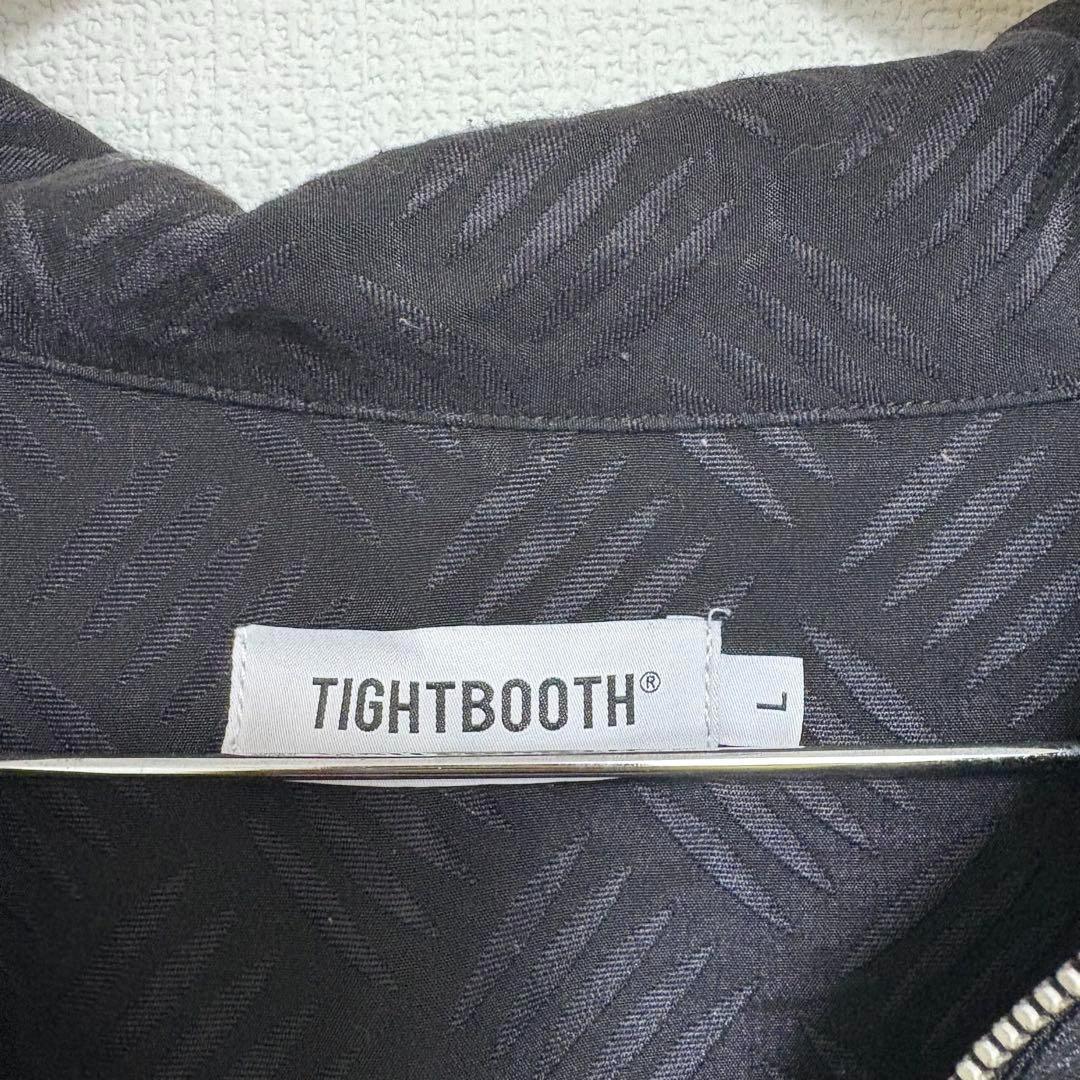 トップス TIGHTBOOTH CHECKER PLATE HALF ZIP SHIRT