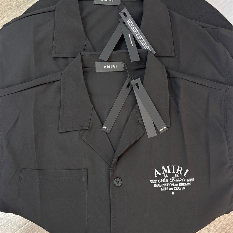 AMIRI ブラック 半袖シャツ