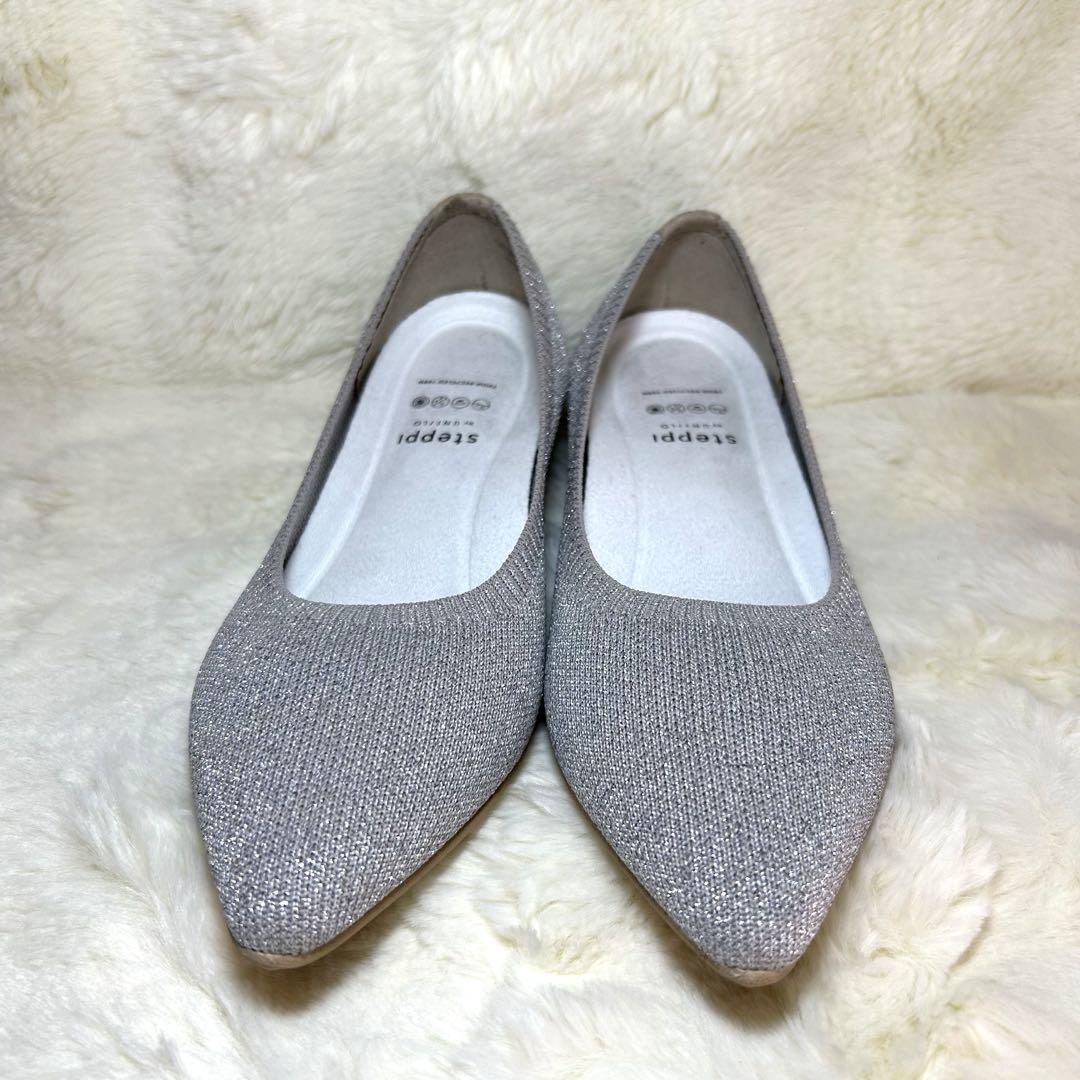 新品 オンワード樫山 ステッピ 洗えるパンプス サイズ6