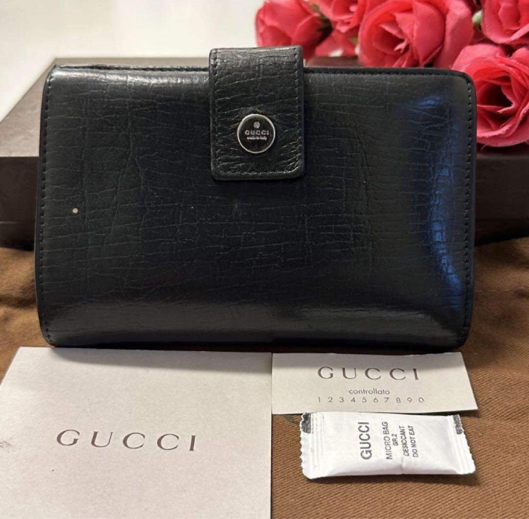 未使用に近い‼️ グッチ GUCCI 財布 二つ折り 折り財布