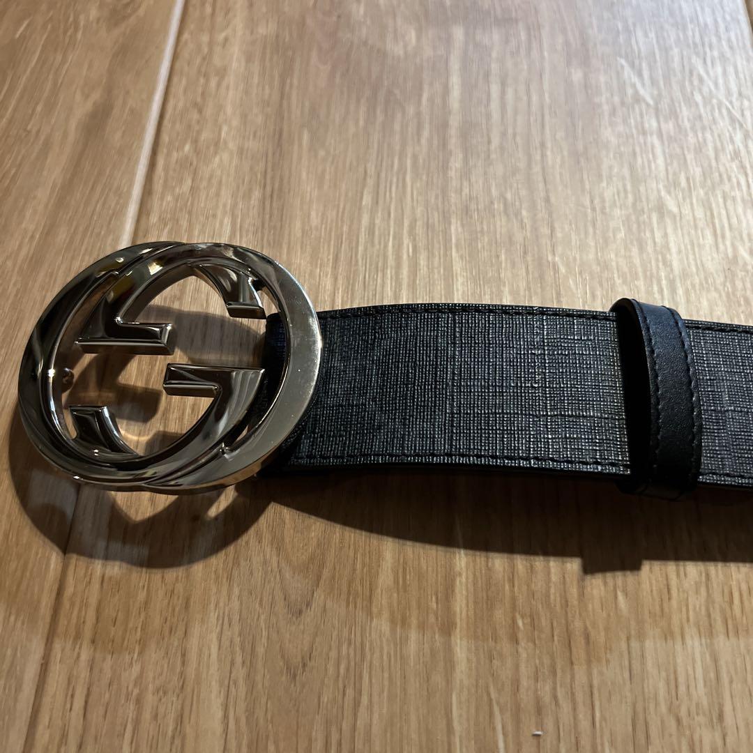 【FR】GUCCI インターロッキングGバックルGG ベルト