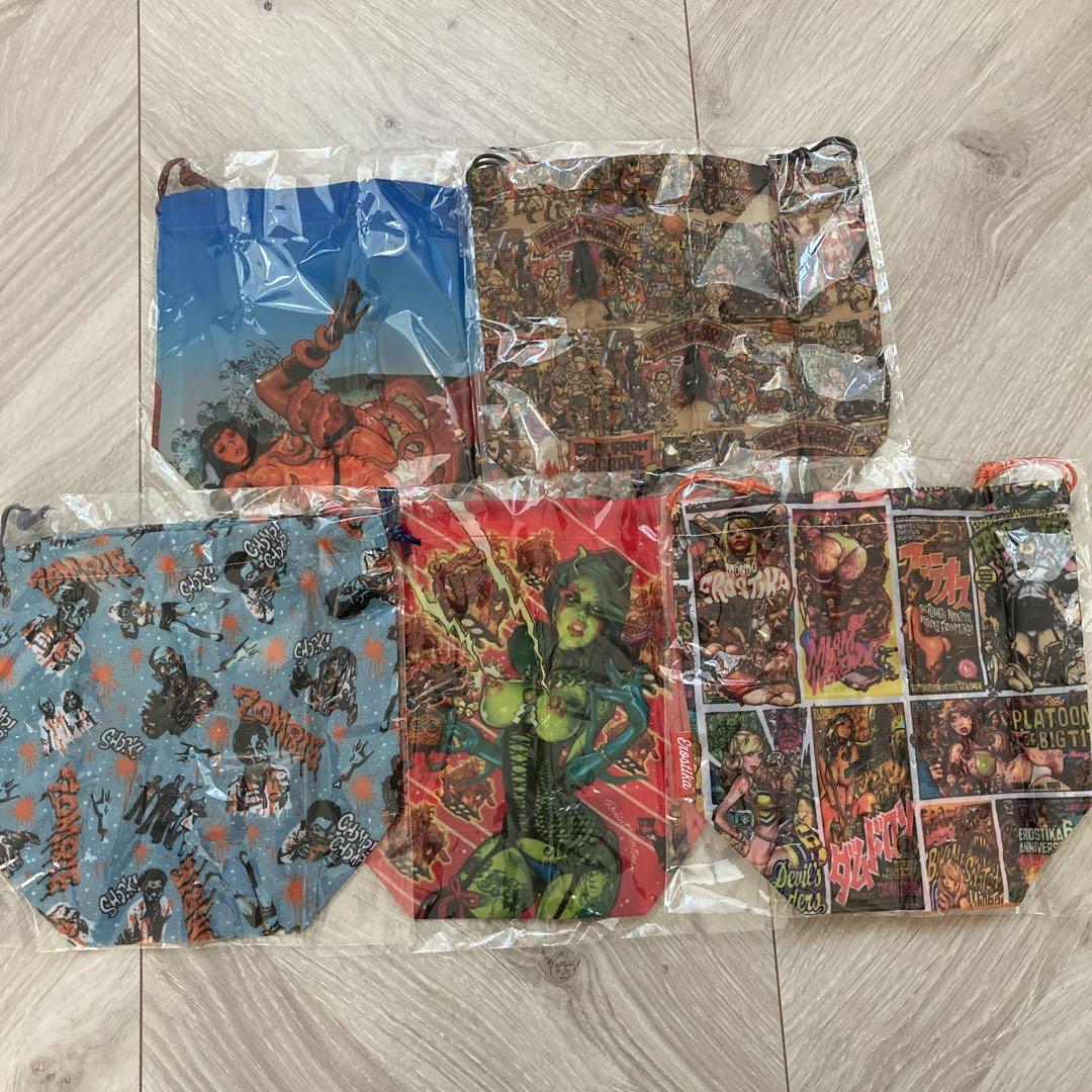 エロスティカ ポップアップ 巾着 5種セット 開封品 ガチャ