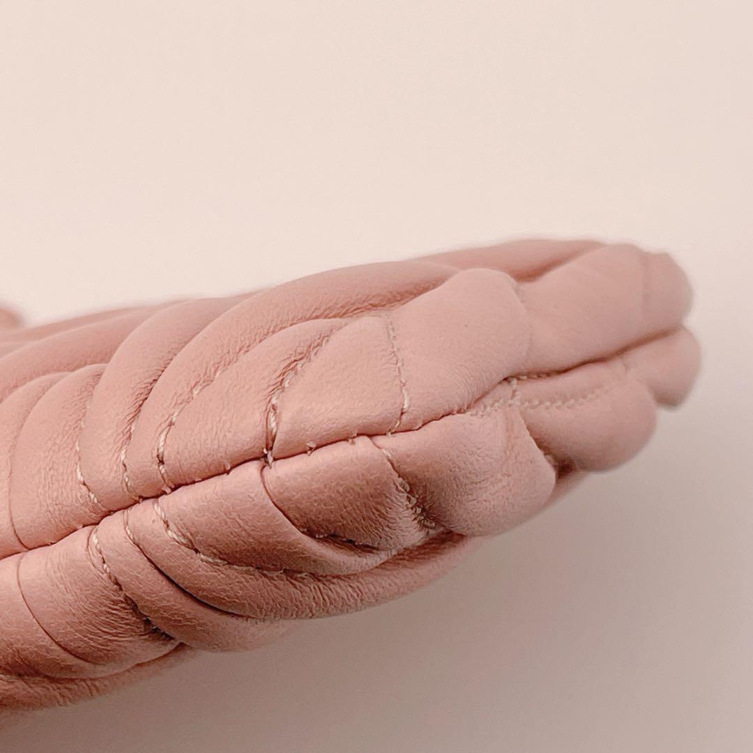 美品✨miu miu マトラッセ 長財布 コインケース ポーチ ピンク
