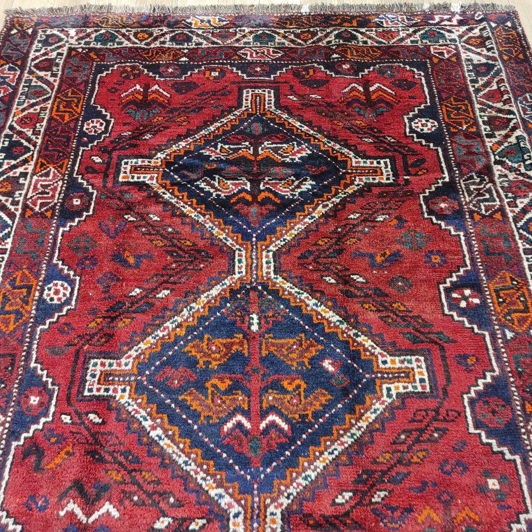 ペルシャ絨毯 シ－ラーズ産 236x160 クリーニング済 shiraz