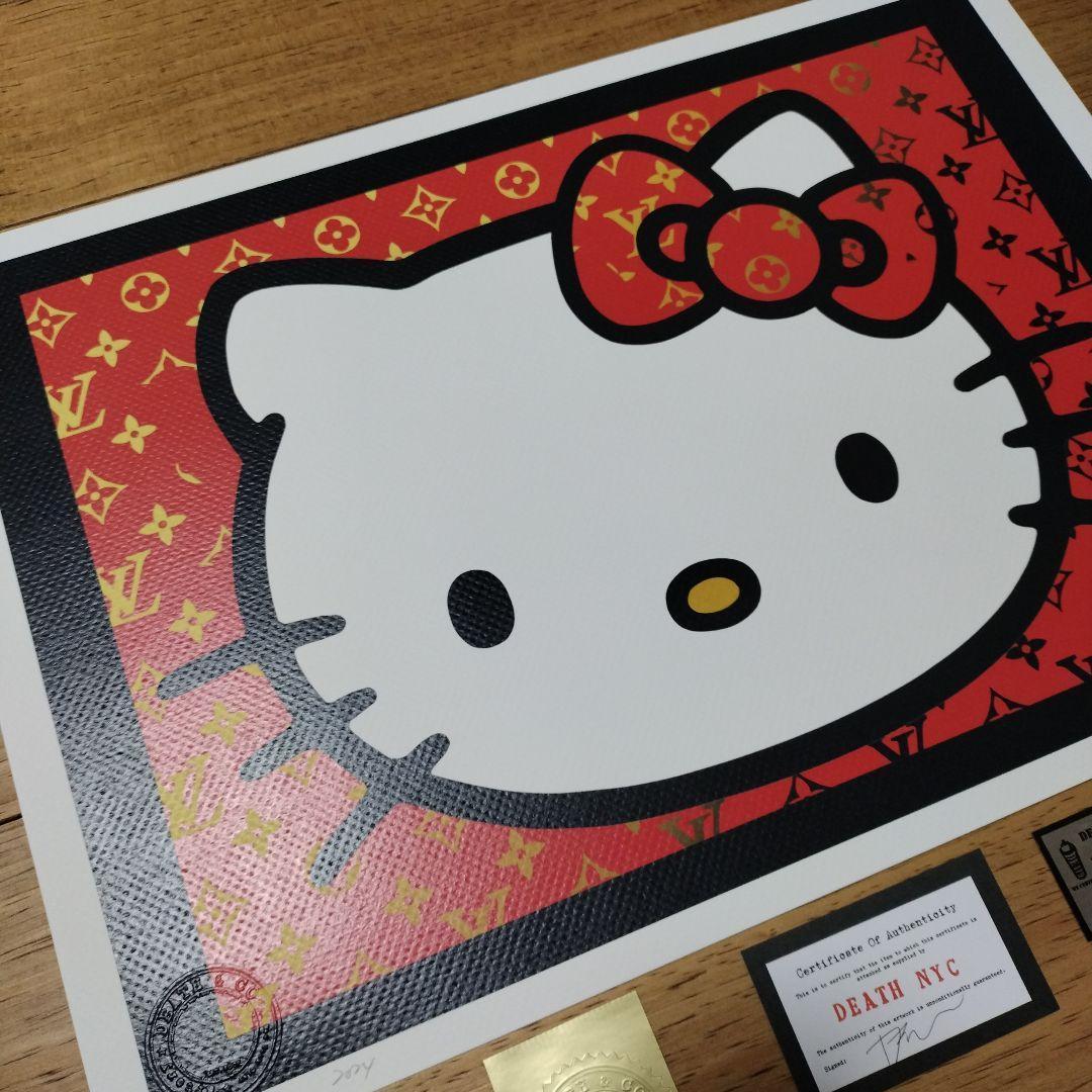 DEATH NYC アートポスター　現代アート　　サンリオ　キティちゃん DEATH NYC アートポスター 現代アート キティちゃん SANRIO 版画