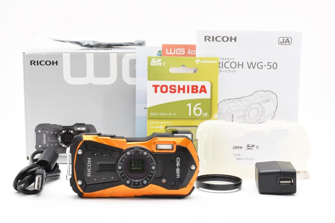 □ ほぼ新品 □ リコー RICOH WG-50 オレンジ - メルカリ