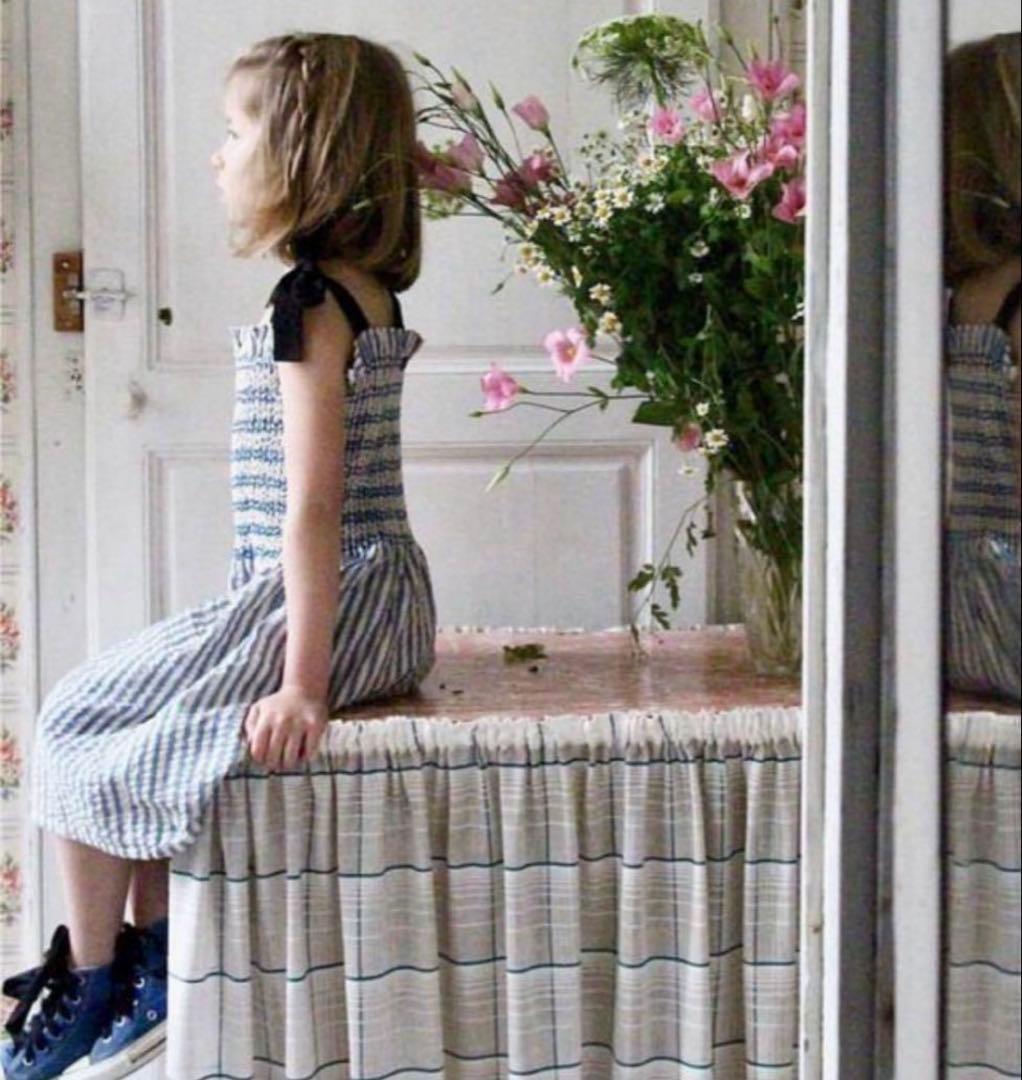 bonjour diary ワンピース　2y 新品　ストライプ　ボンジュール