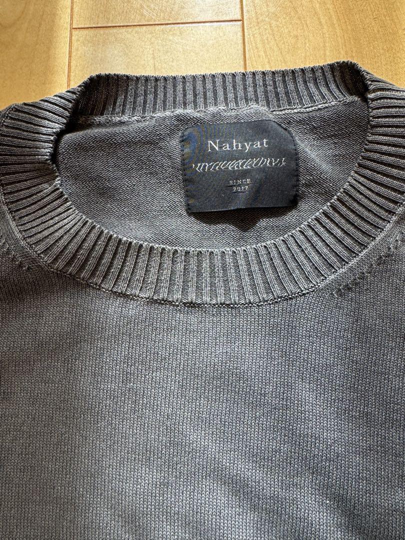 nahyat ナヤット　n-038 セーター　チャコールグレー