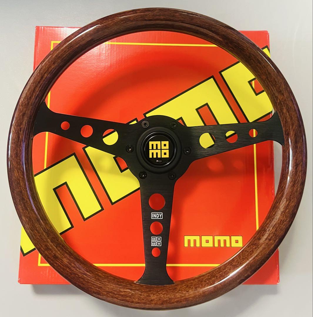 MOMOモモ INDY インディステアリング ウッド モモステ 14インチ