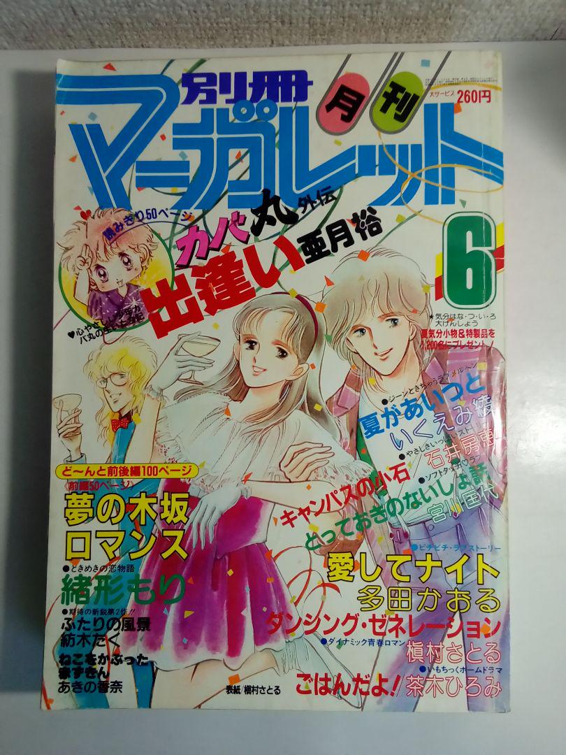 別冊マーガレット 1982年6月号 あきの香奈 読み切り 紡木たく