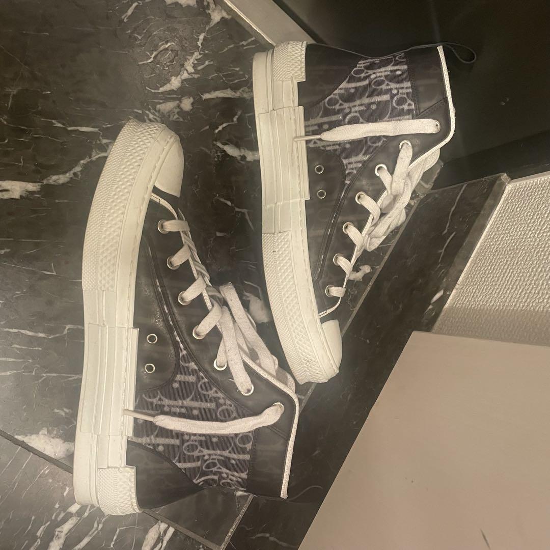 DIOR ディオール☆オブリーク☆ハイカット☆スニーカー☆黒ブラック☆正規品