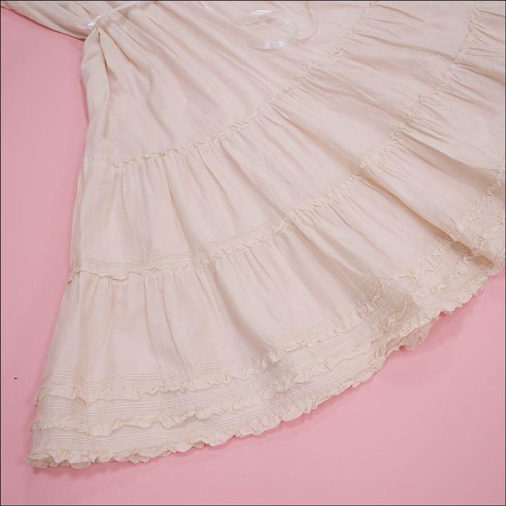 ピンクハウス レース使い ワンピース uwn4E-m70746451307 生成 綿ローン お得在庫あ