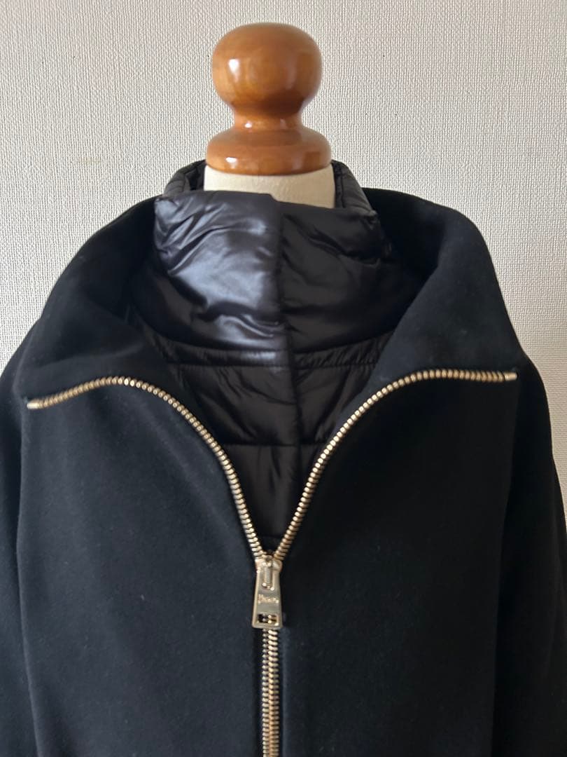 【HERNO 】ヘルノ 2wayダウンコート◎ブラック◎42◎ハンガー・カバー付 【HERNO 】ヘルノ 2wayダウンコート◎ブラック◎42◎ハンガー・カバー付