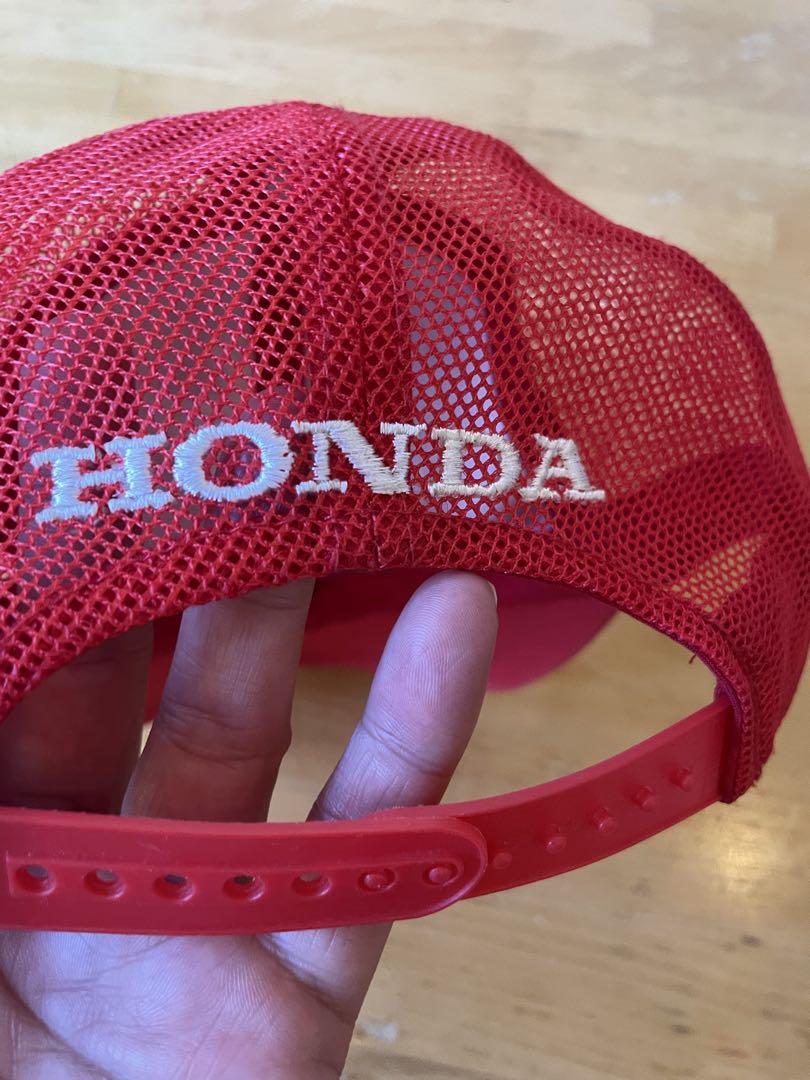 希少　HONDA メッシュキャップ レッド