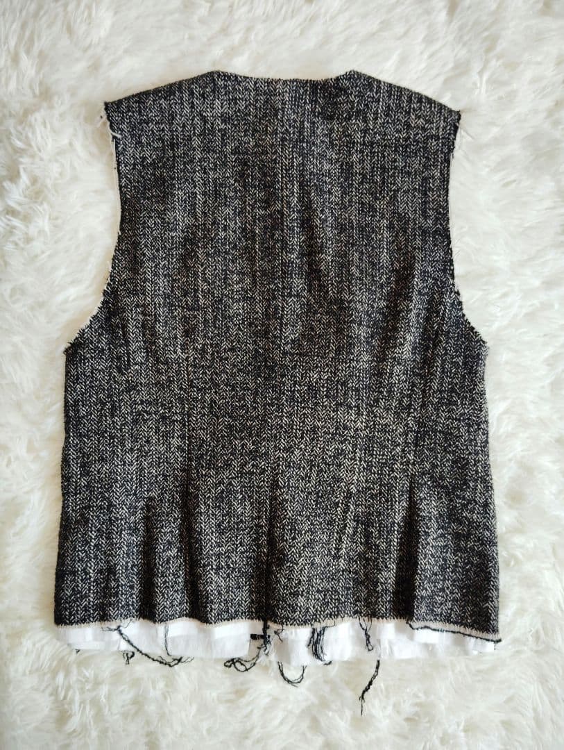 24AW Curensology C.S.G ネップヘリンボンベスト 24AW Curensology C.S.G ネップヘリンボンベスト