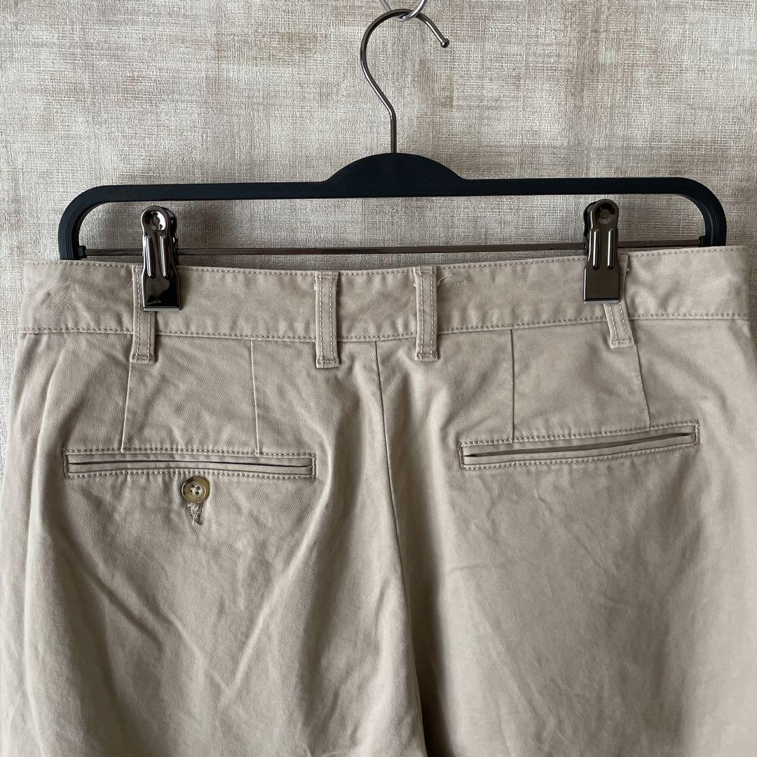 日本製【BEAMS+】2PLEATS TWILL チノパン　SIZEM