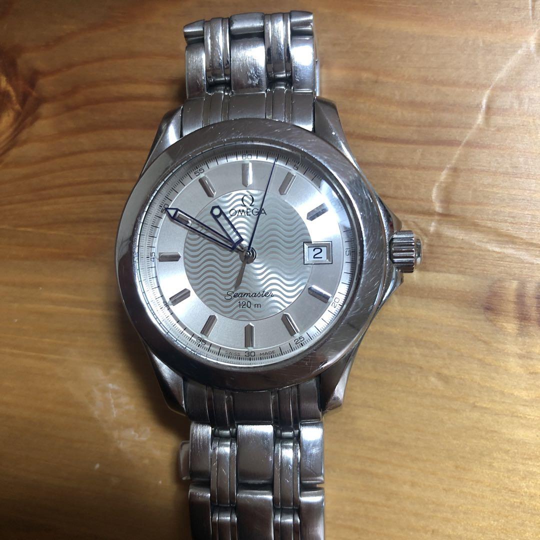 OMEGA オメガ　シーマスター　120m デイト　メンズ　箱　付属品あり