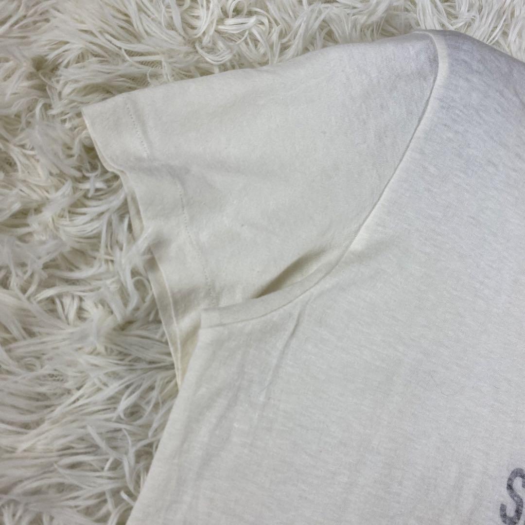 現行　リネン混◎DIOR ディオール　Tシャツ　カットソー　半袖　麻　白