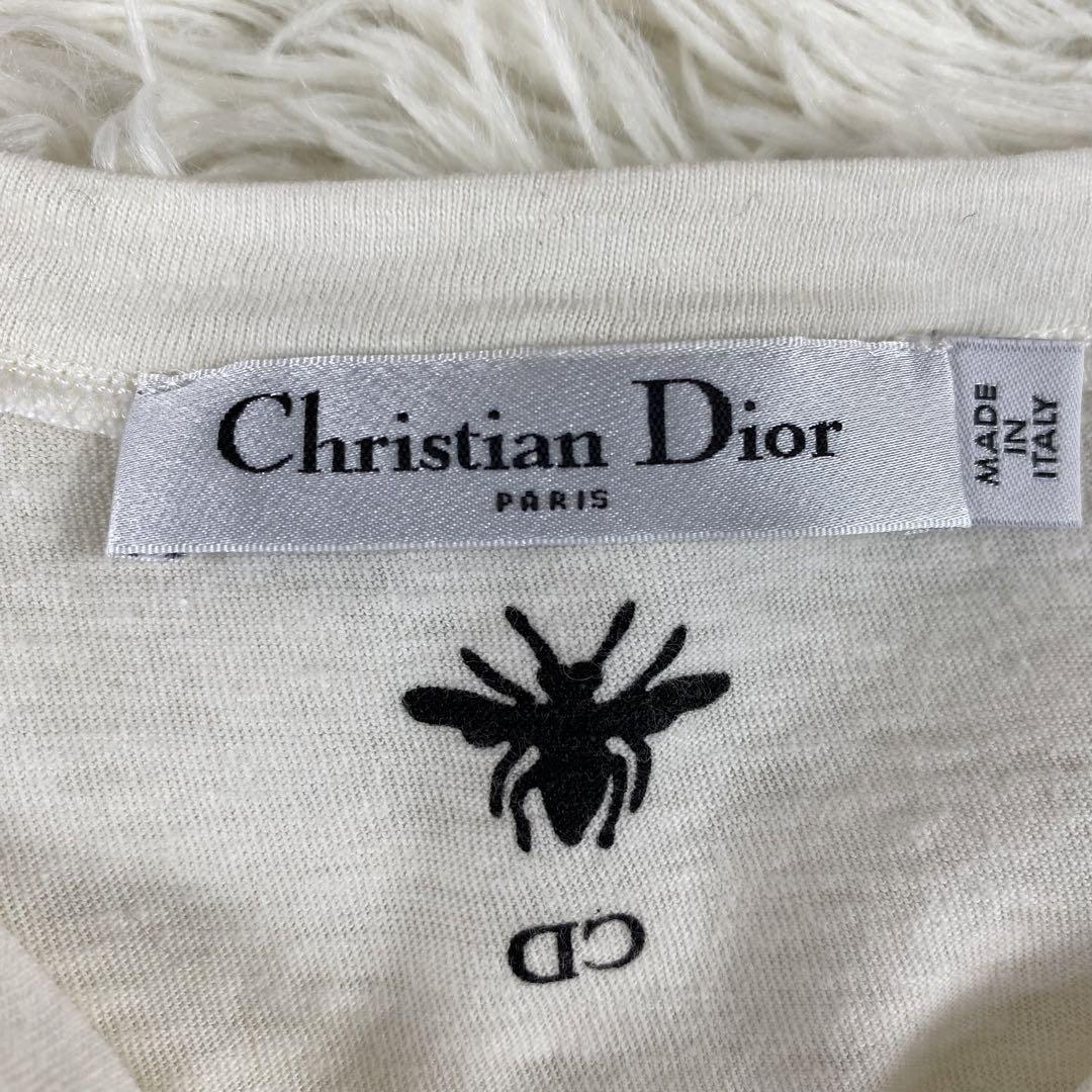 現行　リネン混◎DIOR ディオール　Tシャツ　カットソー　半袖　麻　白