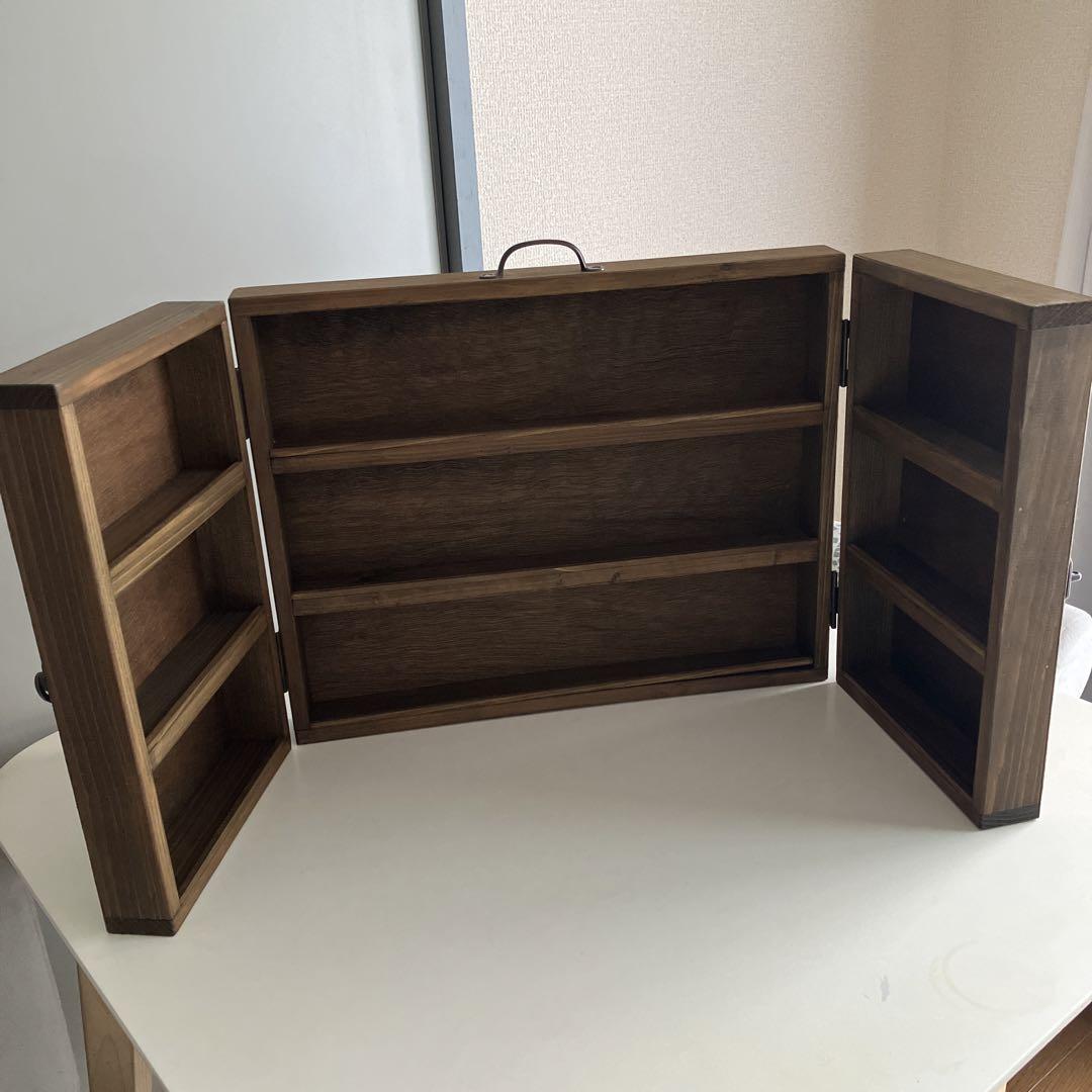 【最終値下げ】ディスプレイボックス 什器 木製 ダークブラウン