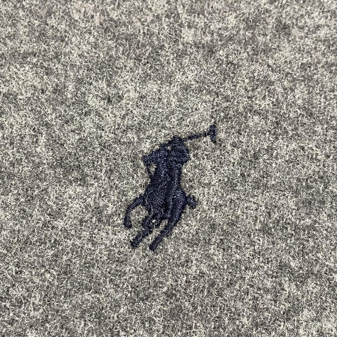 【新品未使用】Polo Ralph Lauren ウールマフラー グレー