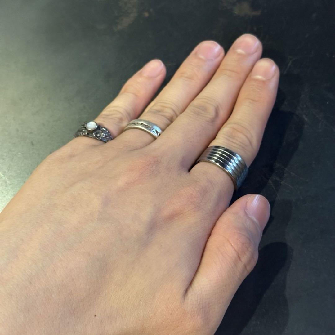 SILVER925 STONE DESIGN RING/シルバー/リング